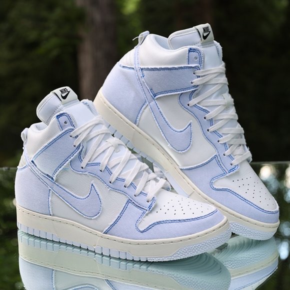 Nike Dunk High 1985 Blue Denim Men’s Size 10.5 - Picture 3 of 15